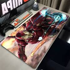 Iron Man Desk Mat – Premium Marvel Gaming Mouse Pad | Large Extended Desk Pad with Non-Slip Rubber Base for Gaming, Office & Study