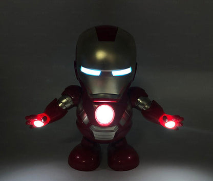 Dancing Iron Man Action Figure Toy with Lights & Sounds – Interactive Superhero Toy | AnimeLegacy