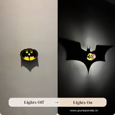 Batman Logo Shadow LED Wall Lamp – Limited Edition DC-Inspired Night Light