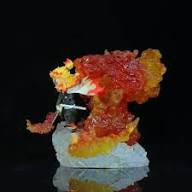 Kyojuro Rengoku Flame Battle LED Figure – 15cm Premium Demon Slayer Collectible Statue
