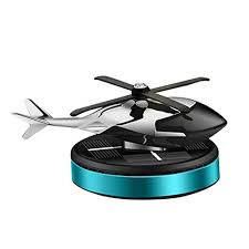 Solar-Powered Helicopter Car Dashboard Air Freshener – Rotating Blades Aromatherapy Perfume Diffuser