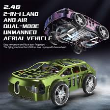 Mini 2-in-1 RC Flying Car – Air & Ground Dual-Mode Drone Car with Colorful LED Lights & 2 Batteries
