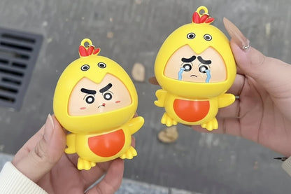 Crayon Shinchan Duck Face Changing Keychain Set – Pack of 3 Cute Anime Keychains