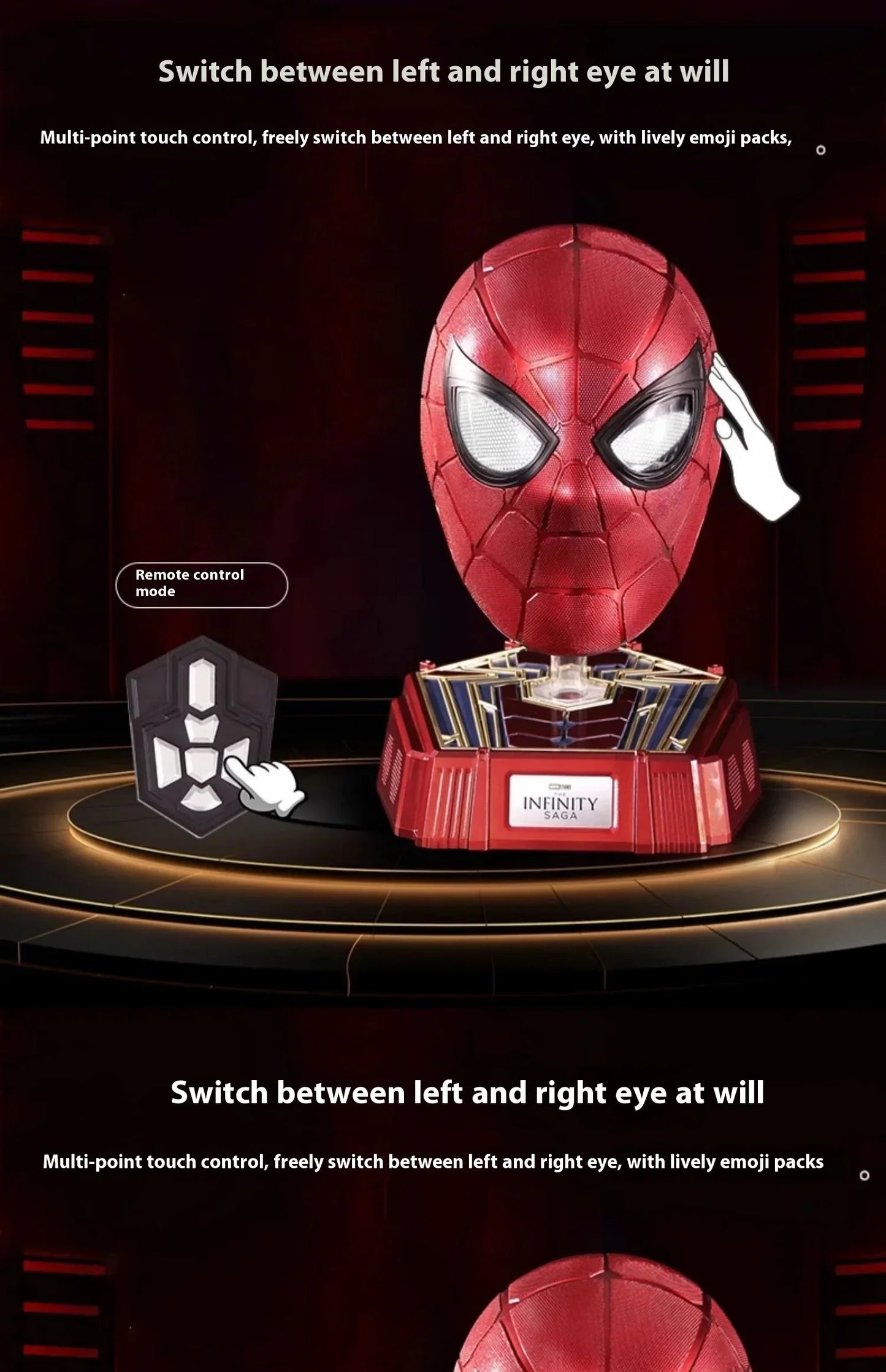 Iron Spider Smart Helmet – Premium Marvel Collectible Display Helmet