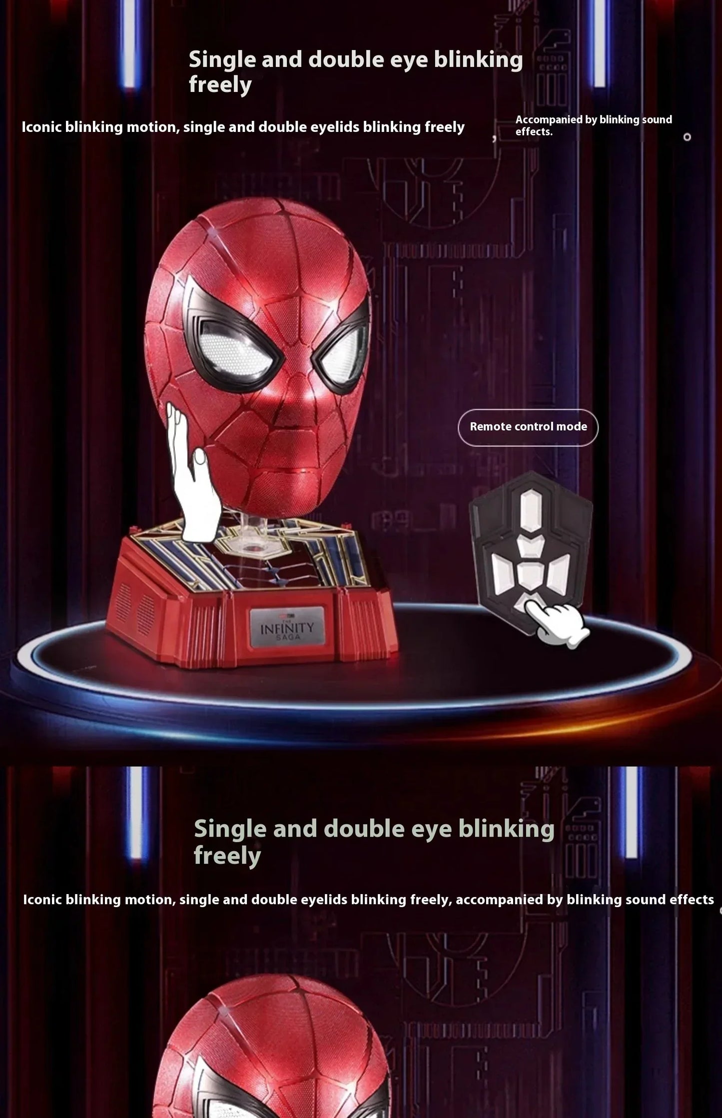 Iron Spider Smart Helmet – Premium Marvel Collectible Display Helmet