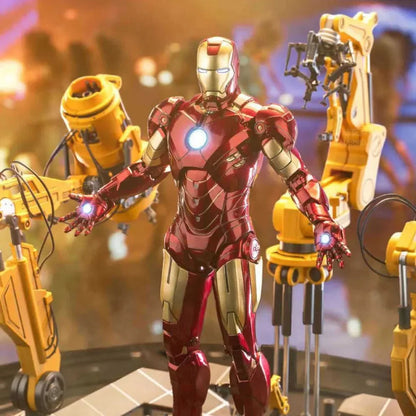 Iron Man MK4 Suit-Up Gantry Action Figure | Marvel Premium Collector Edition ✨