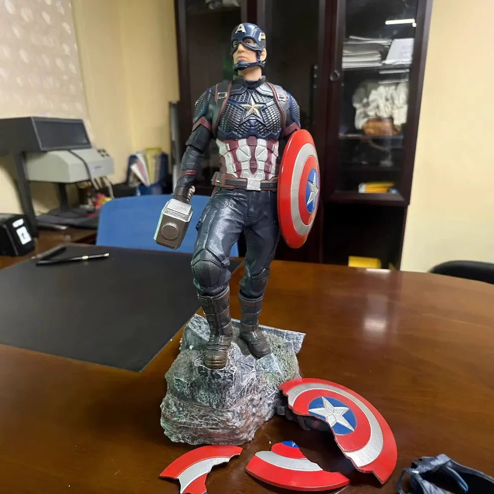 Captain America Endgame Deluxe Figurine 40cm – Premium Marvel Collector's Display Statue