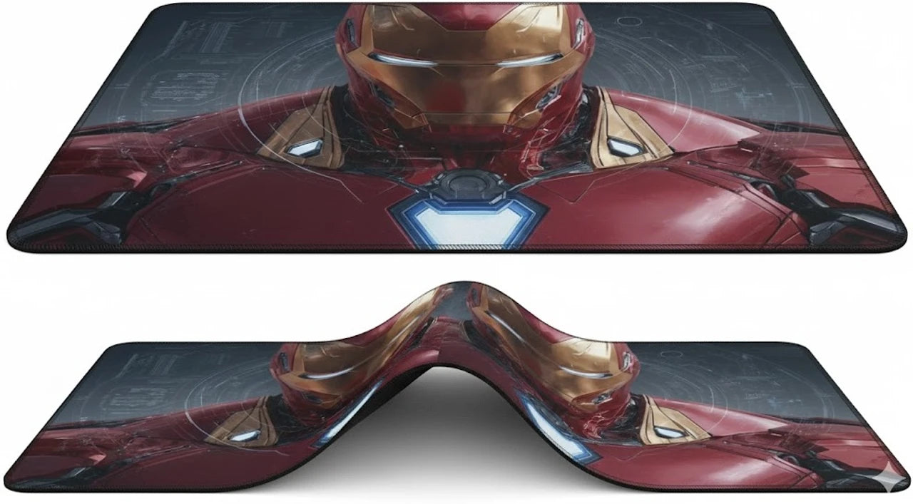 XENOAHS Iron Man Edition Desk Pad – Large Computer Mouse Mat | Non-Slip Base Gaming Desk Mat for Office, Study & Home