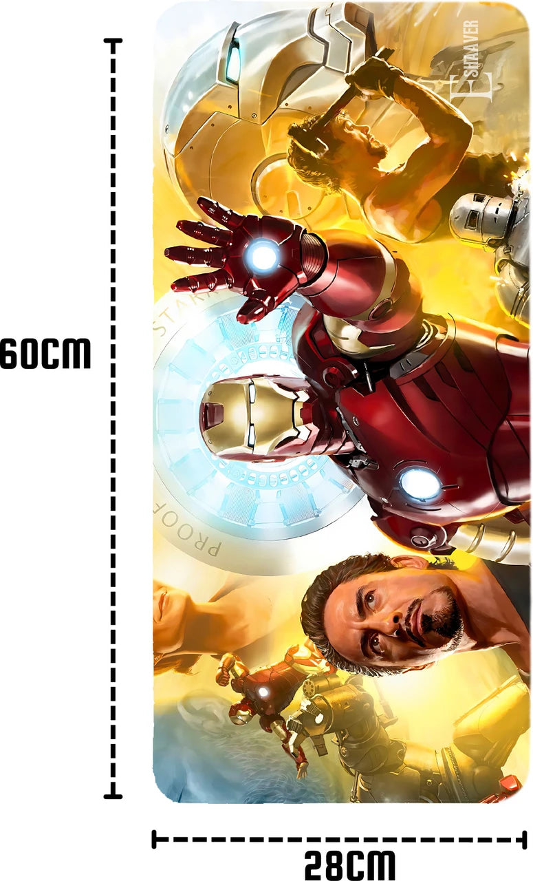 Iron Man Gaming Mouse Pad – Ultra Smooth & Waterproof Non-Slip Base Mousepad | Premium Marvel Desk Mat – Multicolor 32