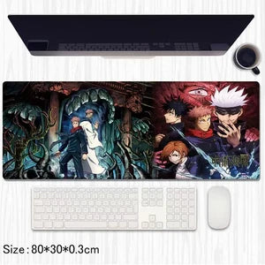 Jujutsu Kaisen Anime Desk Mat – Premium Gaming Mouse Pad | Large Extended Desk Pad with Non-Slip Rubber Base for Gaming, Office & Study