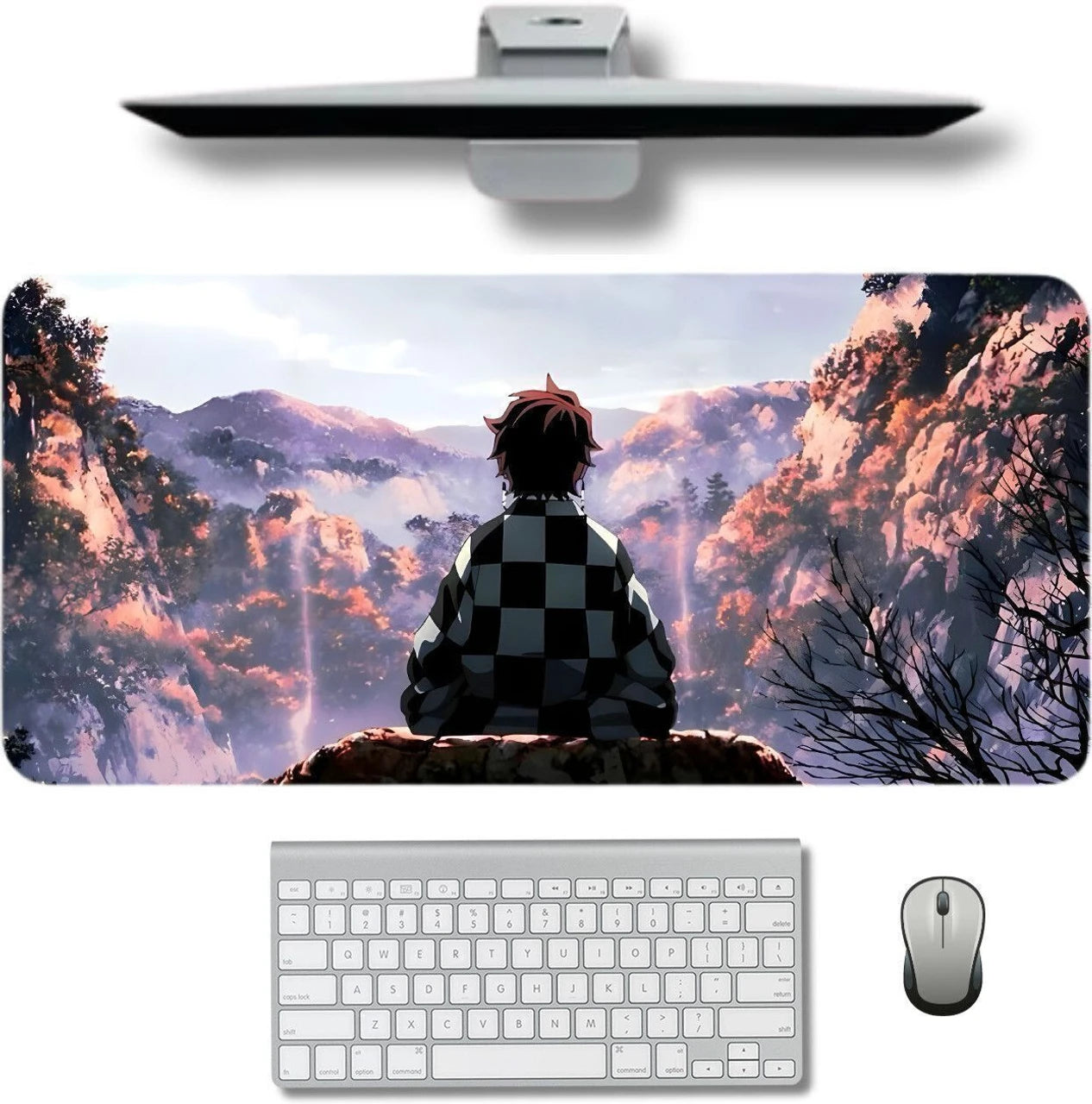 Tanjiro Kamado Anime Laptop & Desktop Mat – DSDP009 Spill-Proof Mouse Pad with Non-Slip Base | Multicolor Desk Mat
