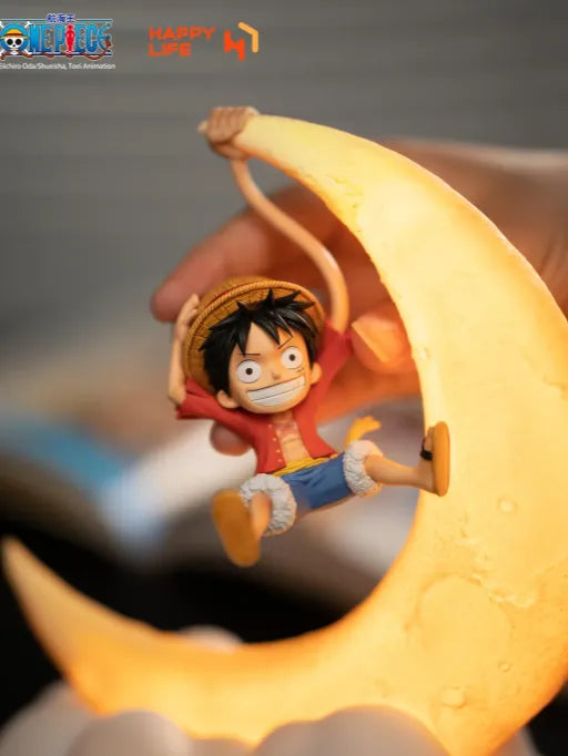 Luffy Floating Magnetic Moon Lamp | One Piece Premium Collector Light ✨