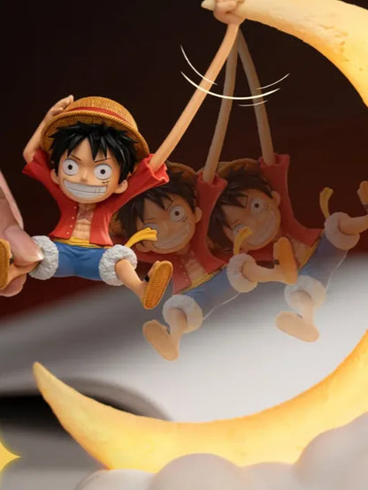 Luffy Floating Magnetic Moon Lamp | One Piece Premium Collector Light ✨