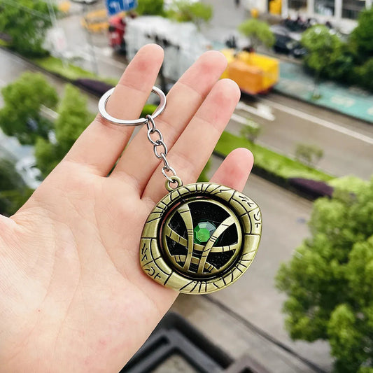 Shopster Doctor Strange Metal Revolving Keychain Set – Pack of 5 Premium Spinner Key Rings for Bags, Bikes & Car Keys