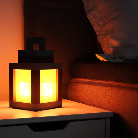 Minecraft Lantern Night Light – Decorative LED Bedroom & Gaming Lamp