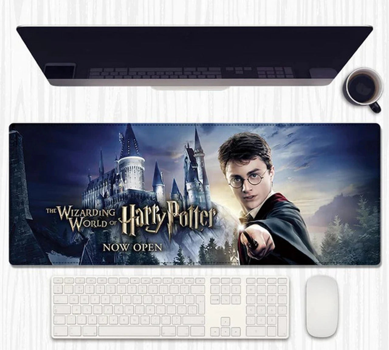 Stive Strong New Harry Potter Table Mat – 80 × 30cm Extended Desk Mat | Non-Slip Base Gaming Mouse Pad for PC, Office & Study