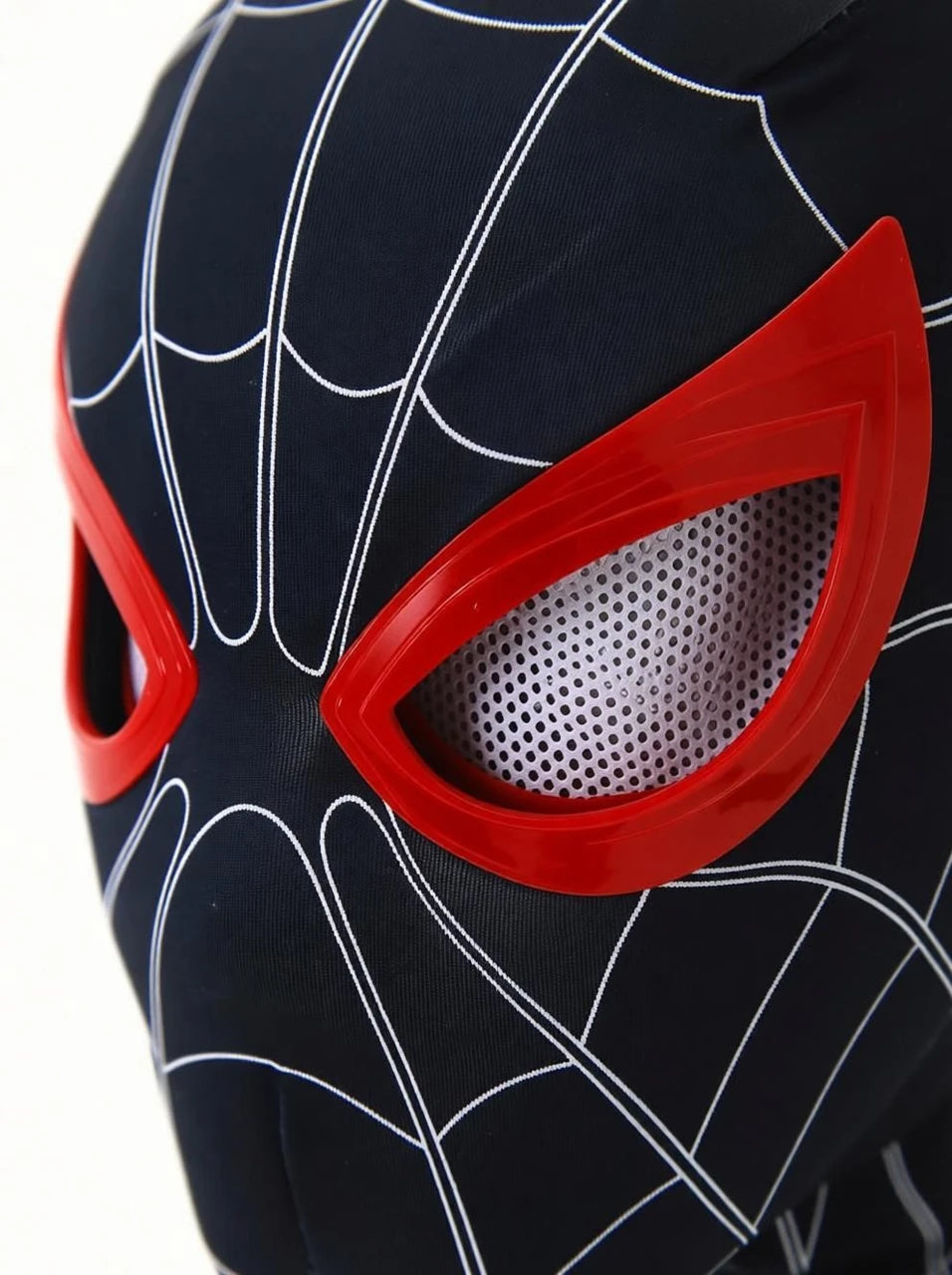 LED Red Spider-Man Mask with Remote Control – Stealth Suit Edition Cosplay Mask with Animated LED Eyes