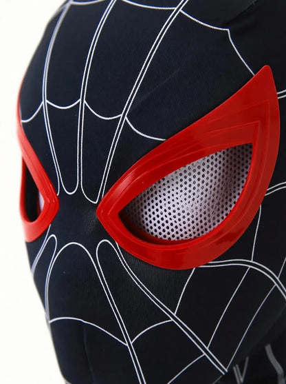 LED Red Spider-Man Mask with Remote Control – Stealth Suit Edition Cosplay Mask with Animated LED Eyes