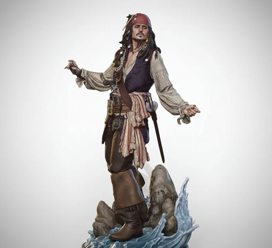 Pirates of the Caribbean Jack Sparrow Resin Statue – 1/6 Scale Premium Collector Figure