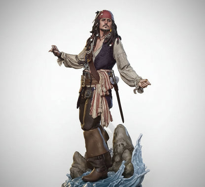 Pirates of the Caribbean Jack Sparrow Resin Statue – 1/6 Scale Premium Collector Figure