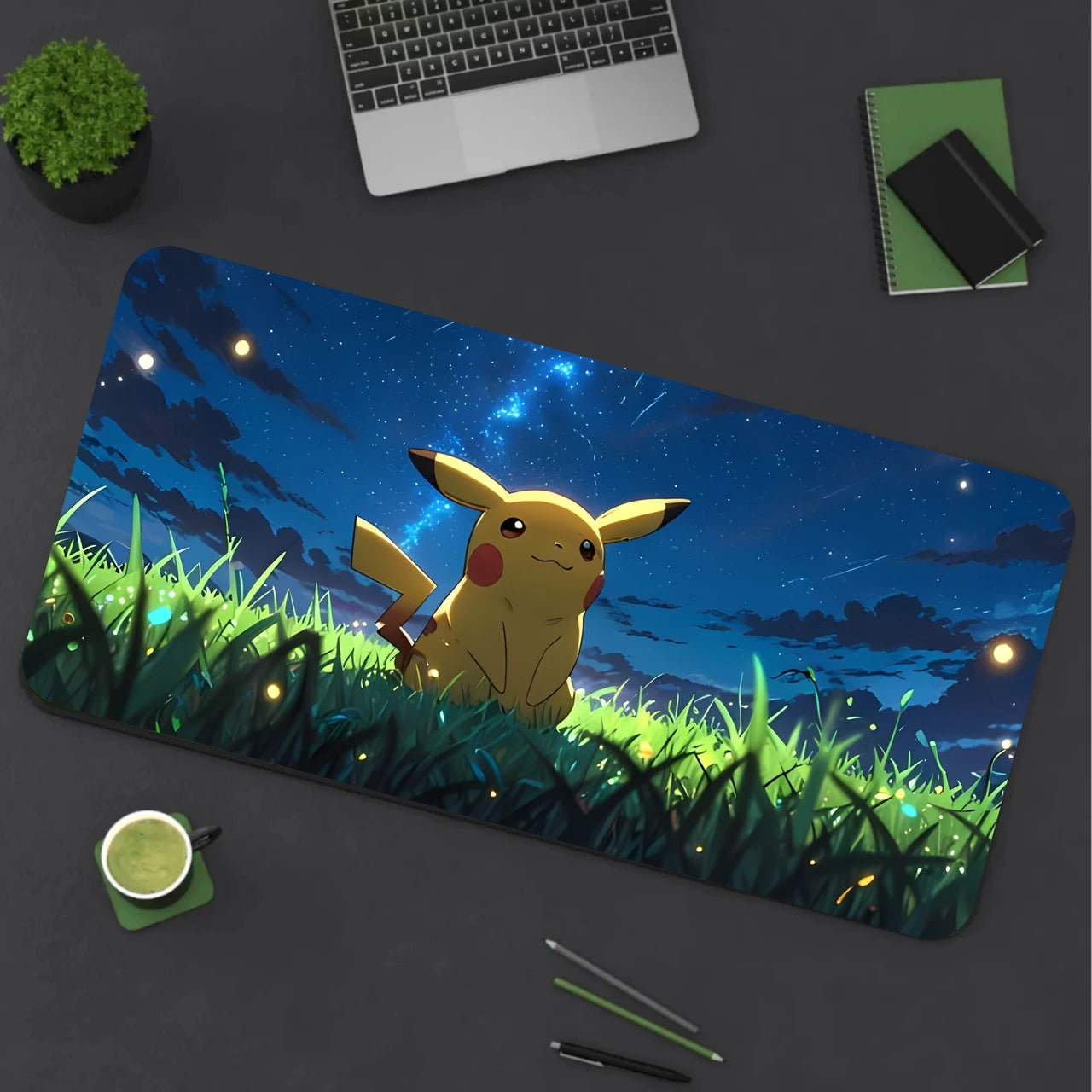 AuraEliteWear Pokémon Mouse Pad – Multicolor Non-Slip Base Gaming Mousepad | Anime Desk Mat for Gaming, Office & Study