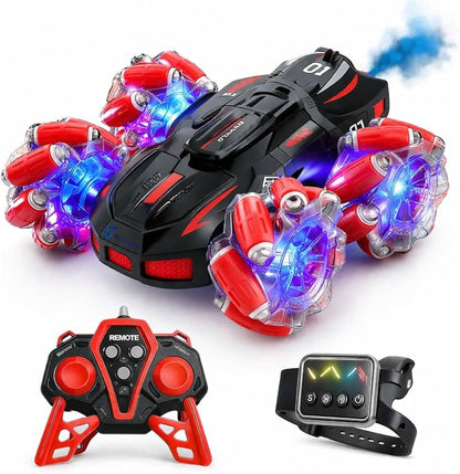 17 Stunt Spray Car Toy – Remote Control Stunt Car with Water Spray Effect for Kids