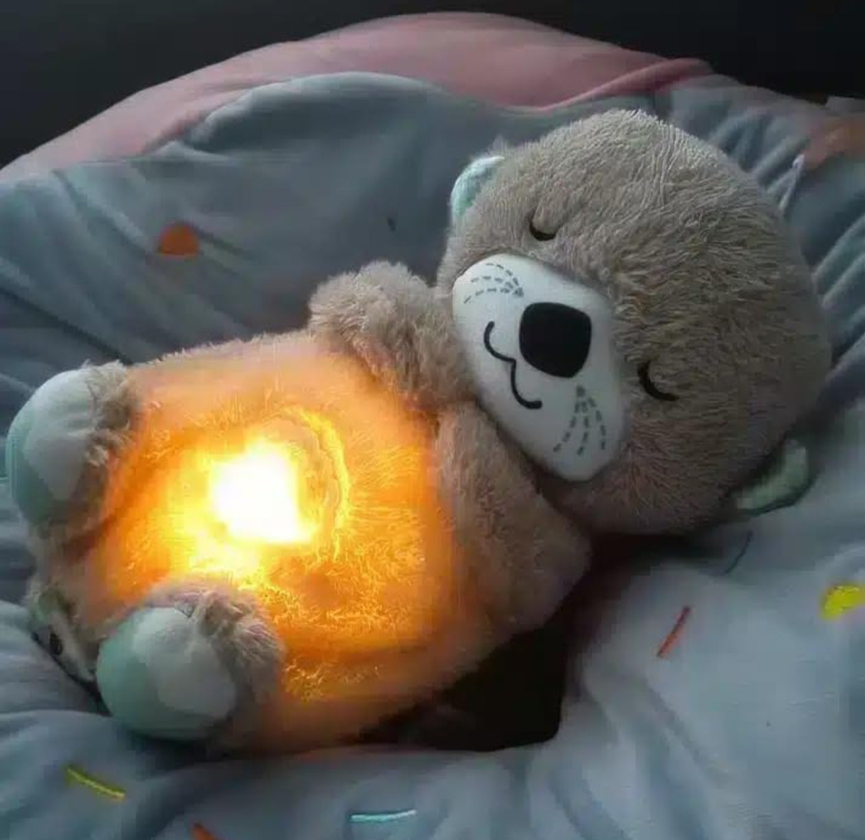 Magic Glow Teddy Bear with Light & Music – Soft Plush Toy for Kids