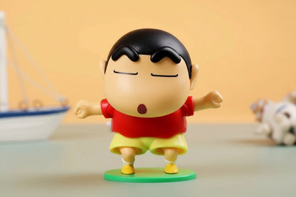 Dancing Shinchan Nodding Head Figure 12cm – Movable Mechanical Anime Toy
