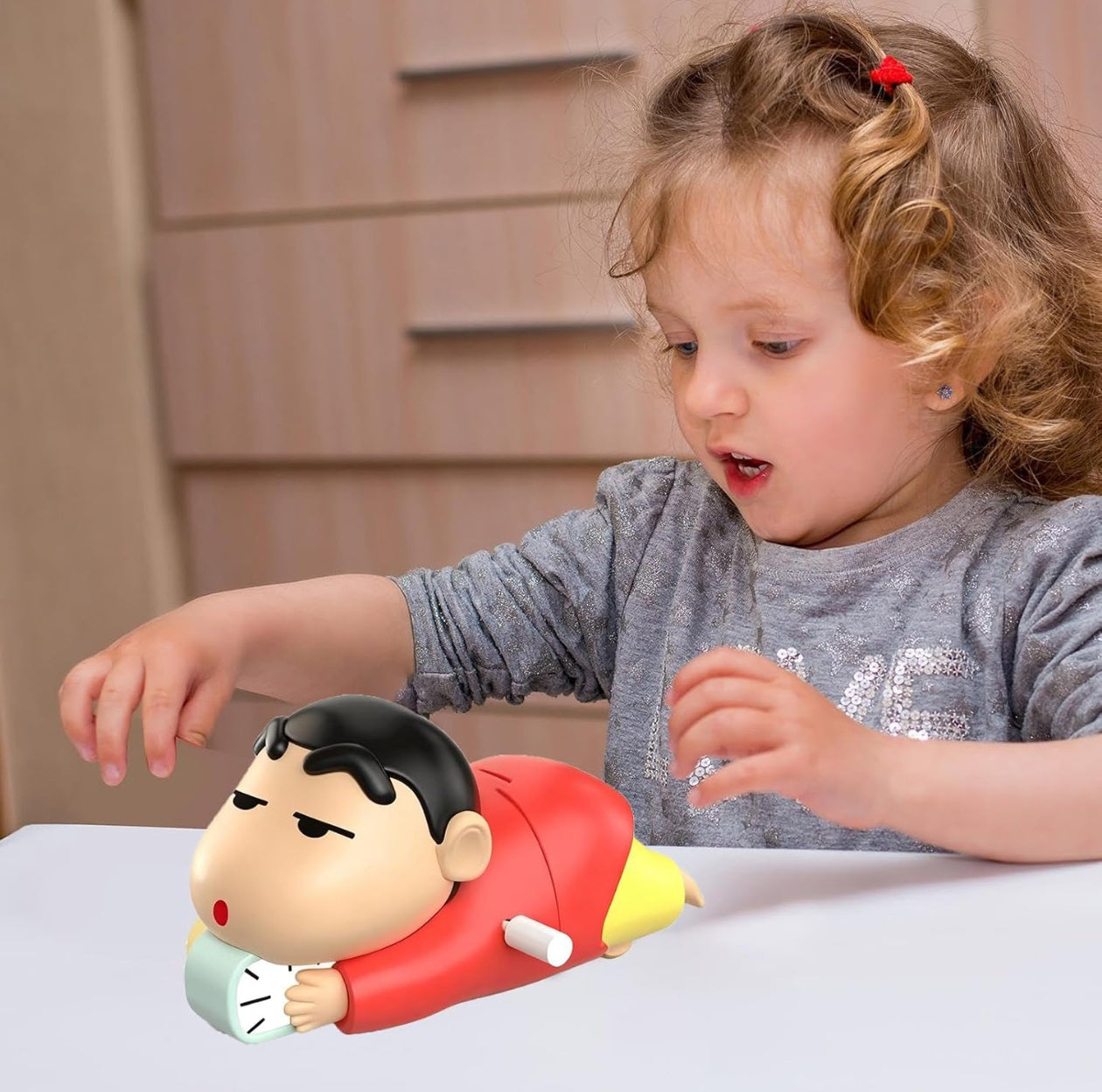 Shinchan Crawling Wind-Up Toy (10cm) – Fun Moving Action Figure for Kids