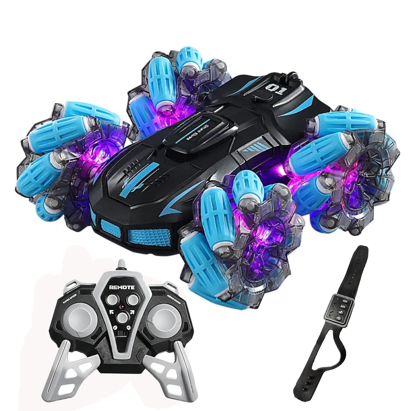 17 Stunt Spray Car Toy – Remote Control Stunt Car with Water Spray Effect for Kids