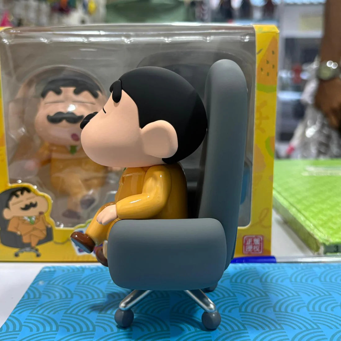Crayon Shin-chan Hiroshi Nohara Office Chair Figure – Premium Anime PVC Collectible Statue