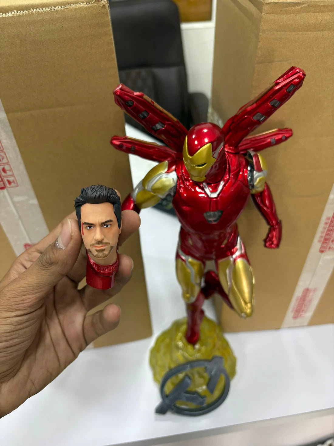 Iron Man LED Statue – 45cm Marvel Superhero Collectible Figure