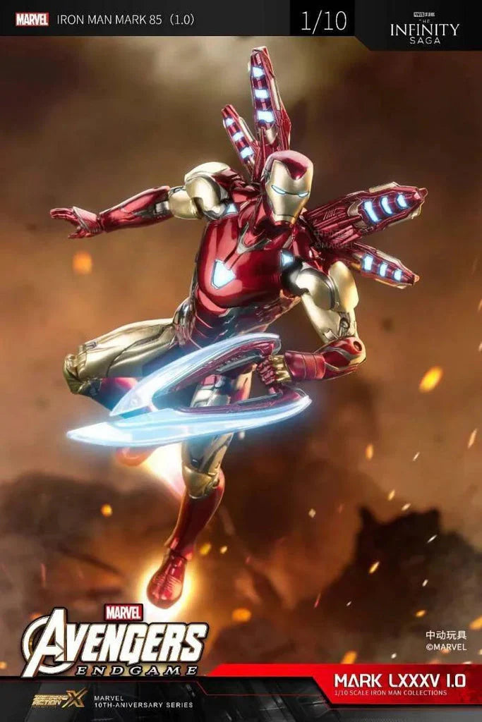 Iron Man Mark 85 V1.0 Action Figure (Non-LED) – Premium Infinity Saga Collector Edition | AnimeLegacy