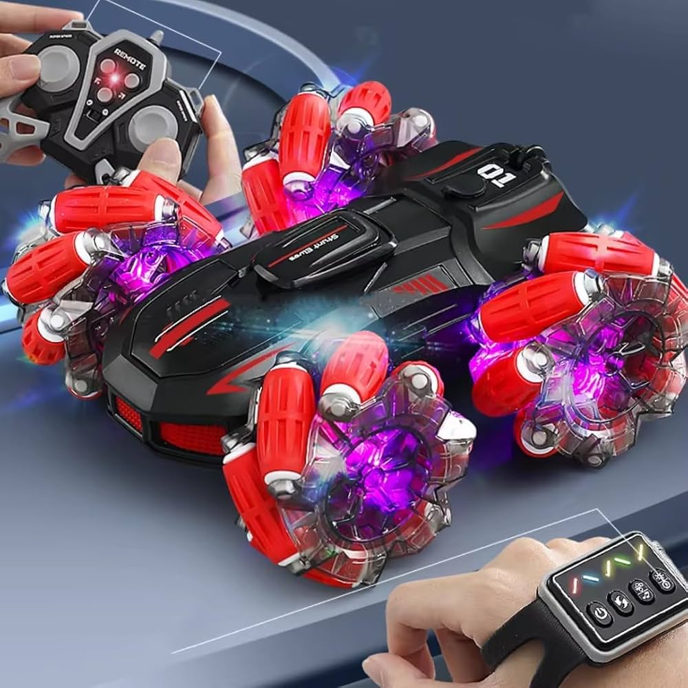 17 Stunt Spray Car Toy – Remote Control Stunt Car with Water Spray Effect for Kids