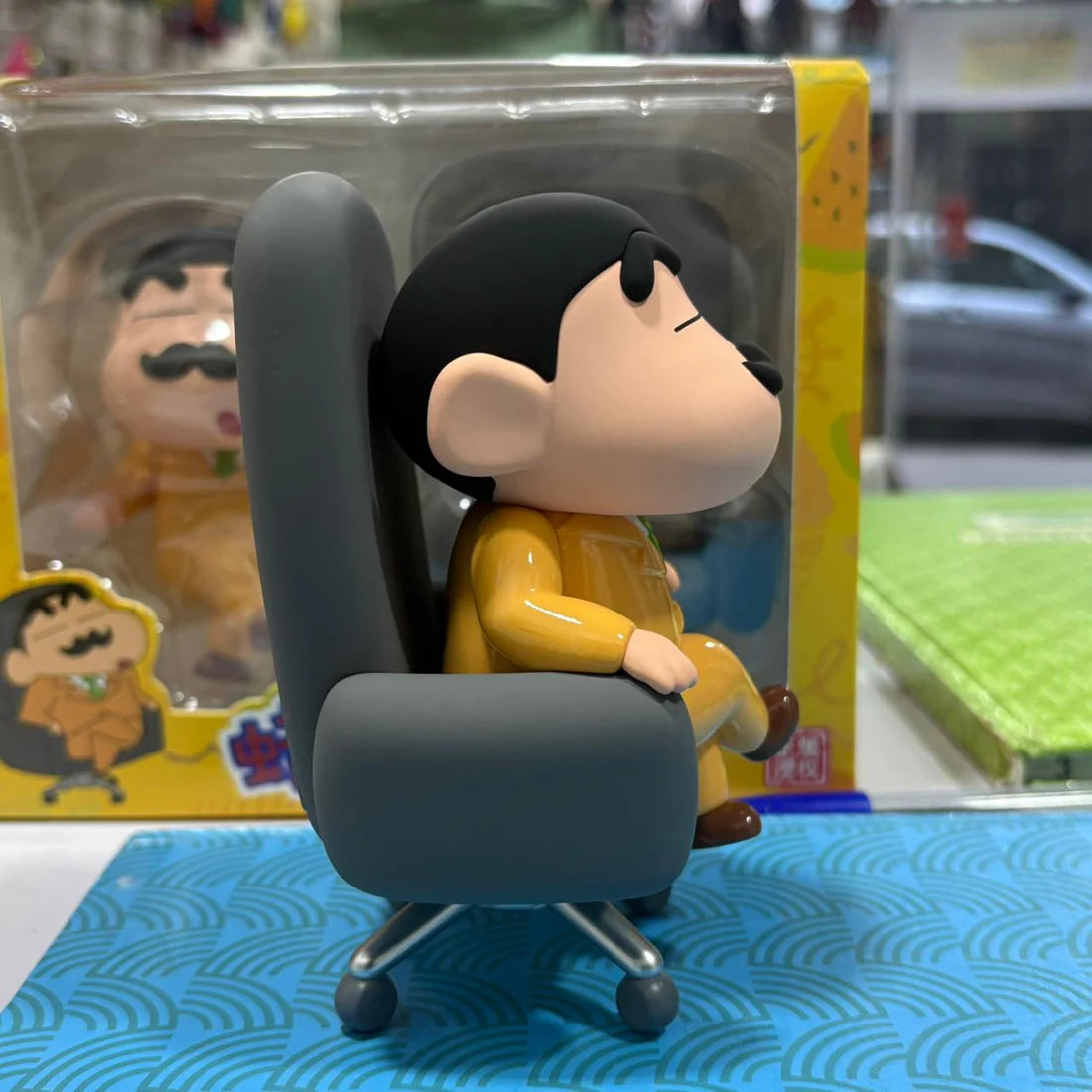 Crayon Shin-chan Hiroshi Nohara Office Chair Figure – Premium Anime PVC Collectible Statue