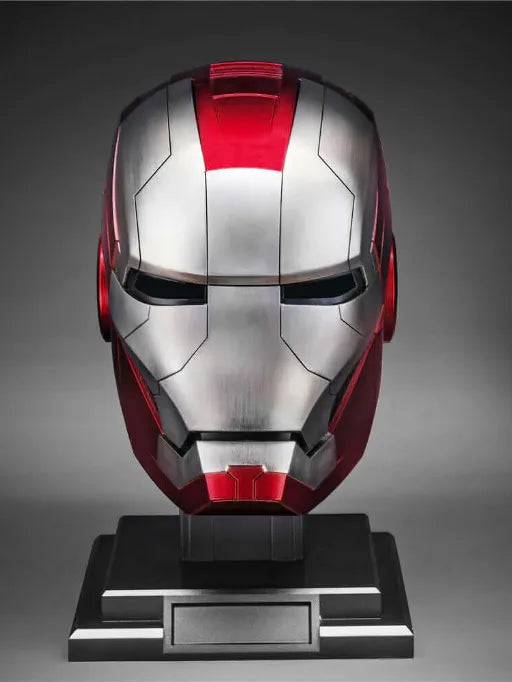 Premium MK-5 Red & Silver Smart Helmet with Touch & Voice Control | Wearable Collector Edition