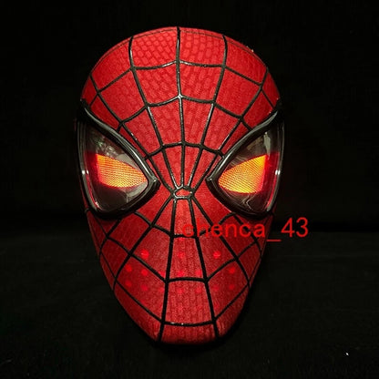 The Amazing Spider-Man Premium LED Cosplay Mask – Movie Replica Spider-Man Light-Up Collectible