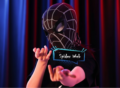 Spider-Man Black Raimi 1:1 Cosplay Mask – Light-Up Eyes with Chin Control Limited Edition