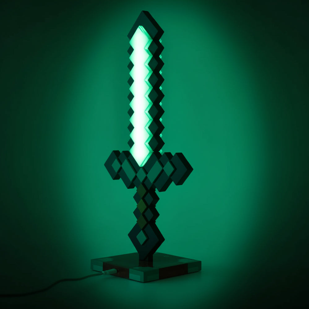 Minecraft Diamond Sword USB LED Night Light – 14 Inch Limited Edition