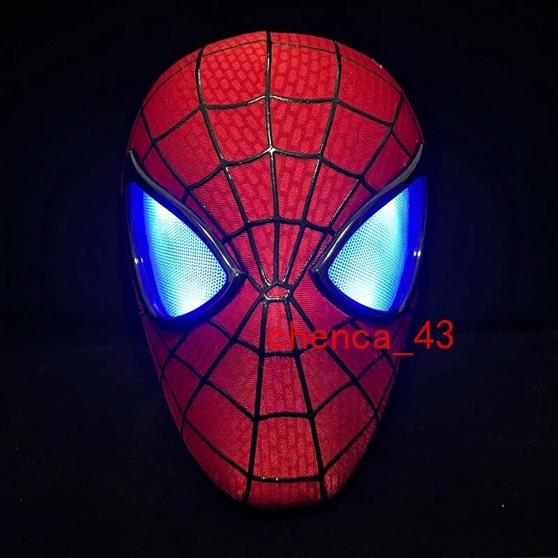 The Amazing Spider-Man Premium LED Cosplay Mask – Movie Replica Spider-Man Light-Up Collectible