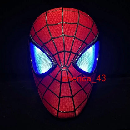 The Amazing Spider-Man Premium LED Cosplay Mask – Movie Replica Spider-Man Light-Up Collectible