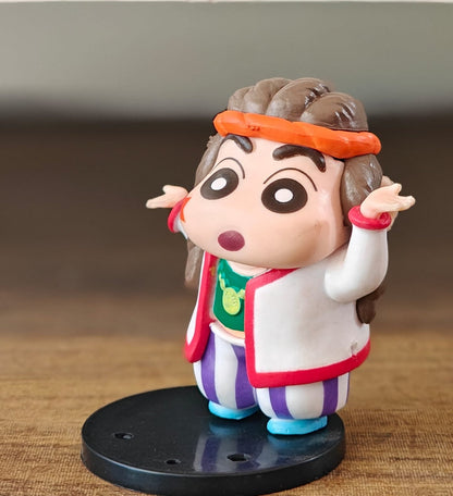 Crayon Shinchan Hippie Action Figure – Cute Anime Collectible Display Toy