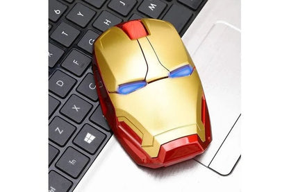 Iron Man Ergonomic Wireless Mouse – 2.4G Portable Gaming & Office Mouse | AnimeLegacy