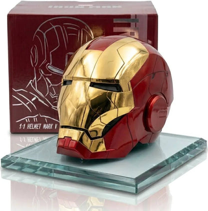 Premium MK-5 Red & Silver Smart Helmet with Touch & Voice Control | Wearable Collector Edition