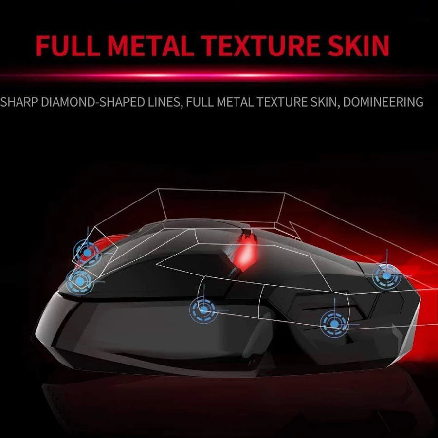 HIVAGI Iron Man Wireless Mouse – Fully Black Edition | Premium 2.4GHz Silent Optical Mouse | AnimeLegacy