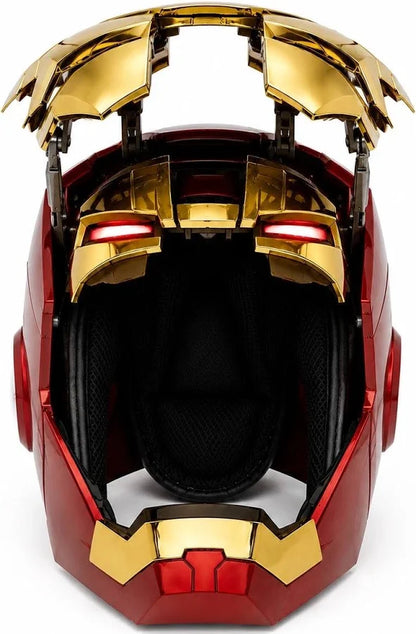 Premium MK-5 Red & Silver Smart Helmet with Touch & Voice Control | Wearable Collector Edition