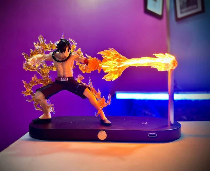 Portgas D. Ace Flame LED Action Figure Lamp – 16cm Anime Collectible