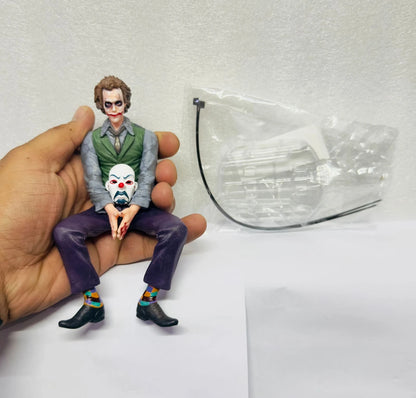 AUTO MT Joker Action Figure – 15cm Comic Villain Dashboard Display Collectible with Mask