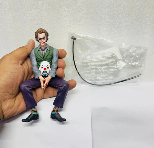 AUTO MT Joker Action Figure – 15cm Comic Villain Dashboard Display Collectible with Mask