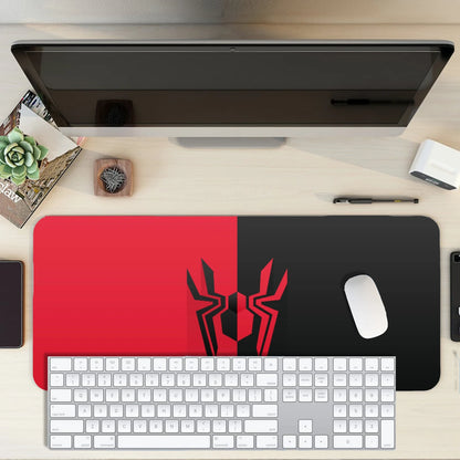 Aniithing Spider-Man Gaming Mouse Pad XXL – 23 × 11 Inch Extended Desk Mat for PC & Keyboard | Non-Slip Base Red & Black